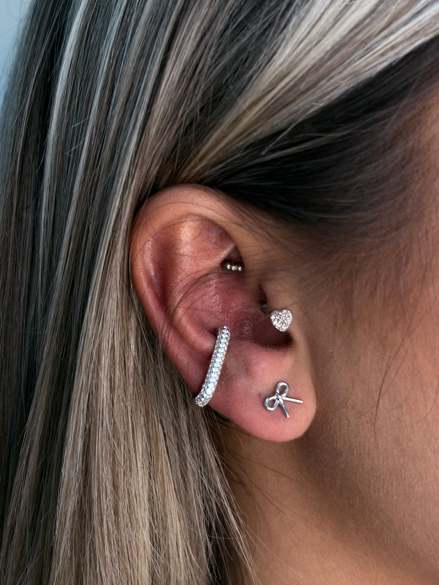 Ear cuff brillantinato