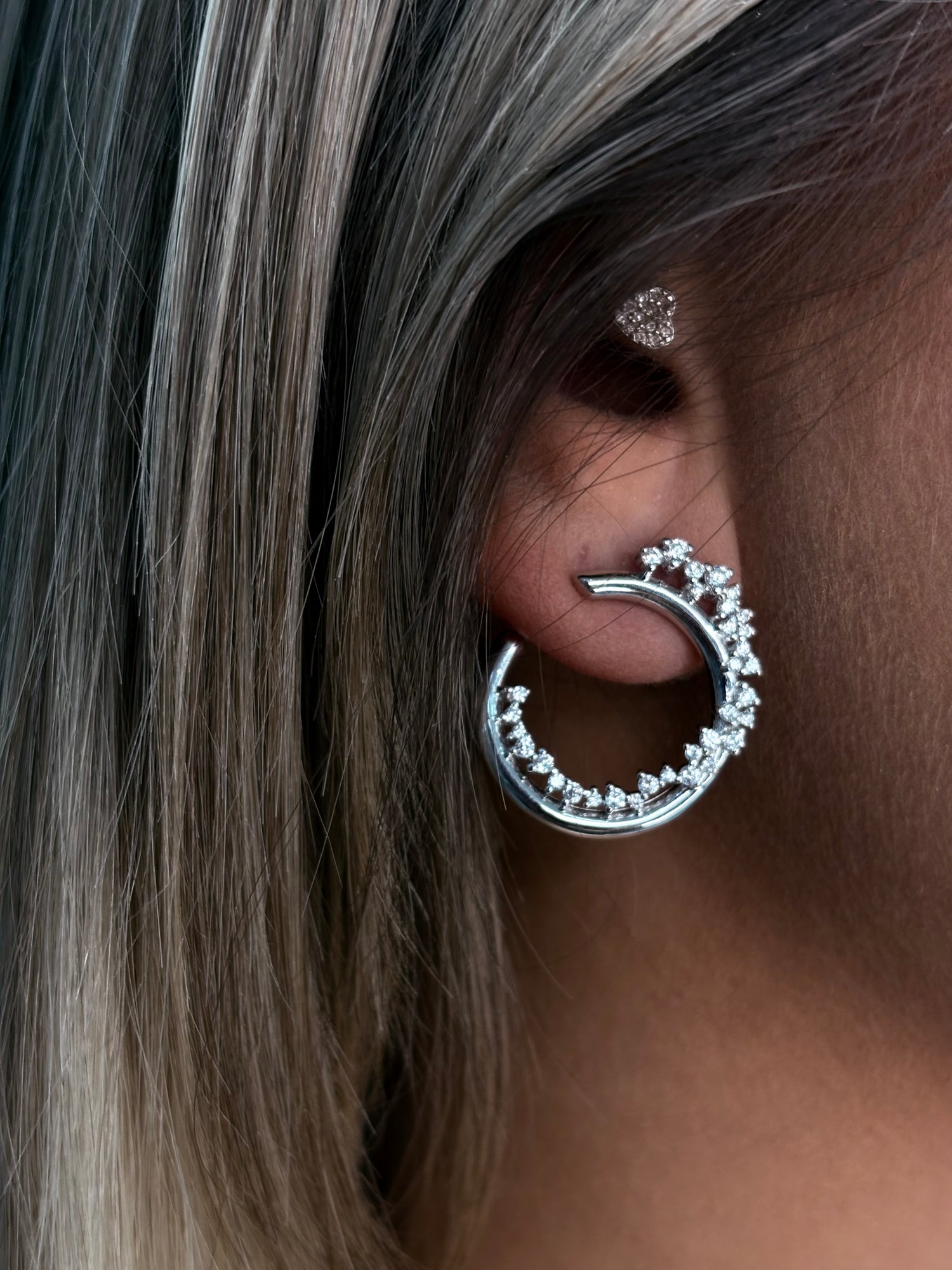 Orecchini Luna di Cristallo